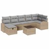 vidaXL Tuin Sofa Set 8 st Beige poly rattan