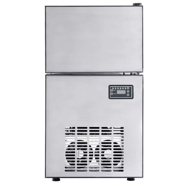 vidaXL Ijskubusmaker Zilver 43 x 40 x 71 cm Roestvrij staal