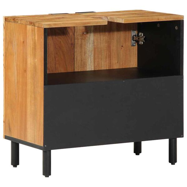 vidaXL Badkamertenk te kast Massief Acaciahout 62 x 33 x 58 cm