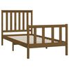 vidaXL Bedframe met hoofdbord massief grenenhout honingbruin 90x200 cm
