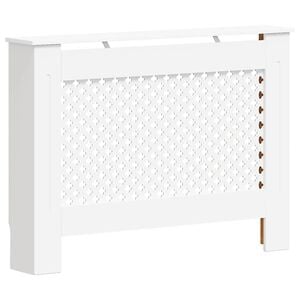 vidaXL Radiatorombouw 112x19x81,5 cm MDF wit