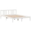 vidaXL Bedframe met hoofdeinde zonder matras 160x200 cm wit