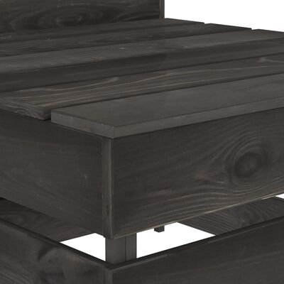 vidaXL 4-delige Loungeset grijs geïmpregneerd grenenhout