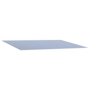 vidaXL Vervangingsdoek voor zonnescherm Blauw en Wit 600 &times; 300 cm