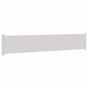 vidaXL Tuinscherm uittrekbaar 117x614 cm grijs