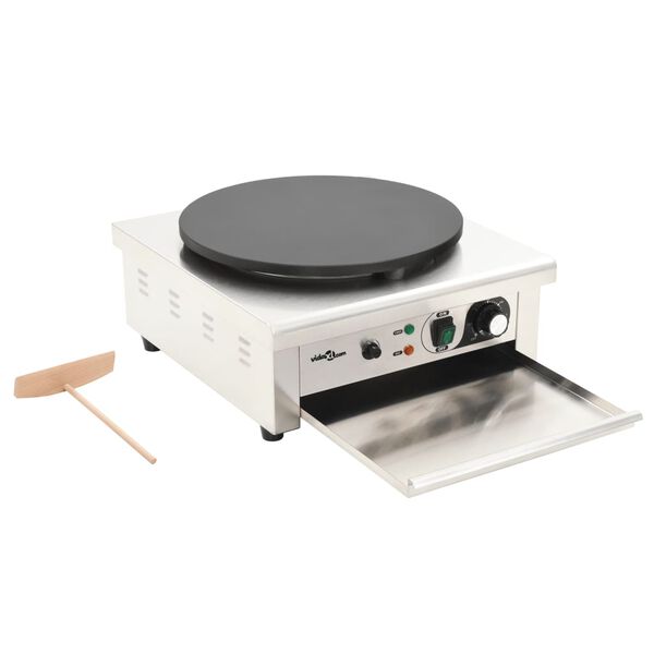 vidaXL Elektrische cr&ecirc;pemaker met lekbakje 40 cm 3000 W