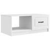vidaXL Salontafel Wit 90 x 50 x 37 cm Bewerkt hout