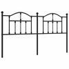 vidaXL Vervangend hoofdbord 160 cm metaal zwart
