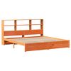 vidaXL Boekenkast Bedframe Wasbruin 200 x 200 cm Massief Vurenhout