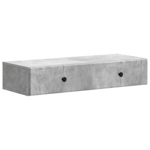 vidaXL Wandmontage Zijtafel Betongrijs 87,5 x 34,5 x 17 cm