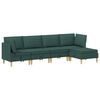 vidaXL Modulaire Sofa Set met Opslag 5 st Donkergroen Stof