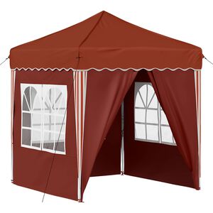 vidaXL Pop-up Feesttent Terracotta 195 x 195 x 245 cm Oxford Stof
