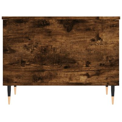 vidaXL Salontafel 60x44,5x45 cm bewerkt hout gerookt eikenkleurig