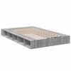 vidaXL Bedframe bewerkt hout grijs sonoma eikenkleurig 140x190 cm