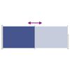 vidaXL Windscherm uittrekbaar 160x500 cm blauw