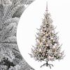 vidaXL Kunstkerstboom met kerstbal 150 cm 150 LED's Warmwit
