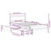 vidaXL Bedframe zonder matras massief grenenhout wasbruin 100x200 cm