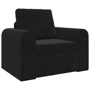 vidaXL Slaapbank Zwart 98 x 71 x 83 cm Fluweel