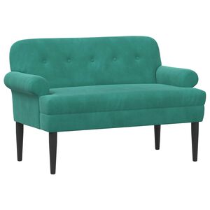 vidaXL Loungebank met knopencomfort Turquoise 120 x 66 x 78 cm fluweel