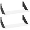 vidaXL Wandschappen 2 st Wit 50 x 20 x 17 cm