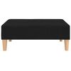 vidaXL Slaapbank 2-zits met voetenbank stof zwart