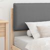 vidaXL Bedframe met Gevoerd Hoofdgedeelte Lichtgrijs 90 x 190 cm
