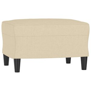 vidaXL Voetenbank 60x50x41 cm stof cr&egrave;mekleurig