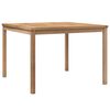 vidaXL Tuintafel 110x110x77 cm massief teakhout