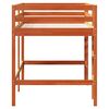 vidaXL Kinderhoogslaper met ladder 90x190 cm massief grenenhout bruin