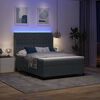 vidaXL Boxspringbed met matras Donkergrijs 160 x 200 cm Fluweel