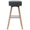 vidaXL Barstoelen 2 st stof lichtgrijs