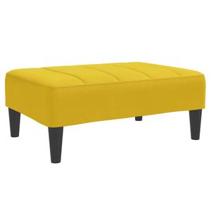 vidaXL Voetenbank 77x55x31 cm fluweel geel
