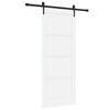 vidaXL Schuifdeur ORKDAL Wit 83 x 202 cm Massief grenenhout