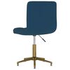 vidaXL Eetkamerstoelen draaibaar 4 st fluweel blauw