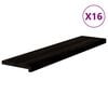 vidaXL Traptreden 16 st 110x25x2 cm massief eikenhout bruin-zwart