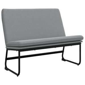 vidaXL Bankje 100x75x76 cm stof lichtgrijs