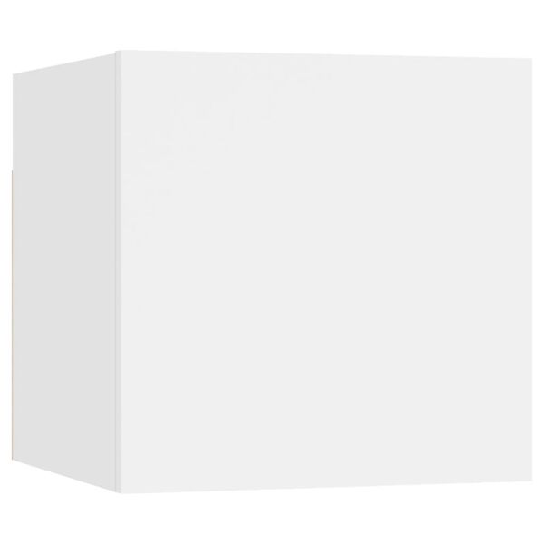 vidaXL 5-delige Tv-meubelset bewerkt hout wit