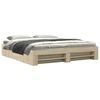 vidaXL Bedframe zonder matras 200x200cm spaanplaat sonoma eikenkleurig