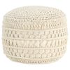 vidaXL Poef macram&eacute; handgemaakt 45x30 cm katoen