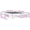 vidaXL Bedframe bewerkt hout wit 120x190 cm