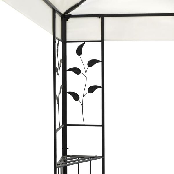 vidaXL Prieel met dubbel dak 6x3 m wit