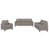 vidaXL 3-delige Loungeset met kussens stof taupe