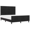 vidaXL Boxspringbed met hoofdeinde Zwart 160 x 200 cm Fluweel