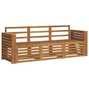 vidaXL Sofa-Sets 3 st Naturel Massief Acaciahout