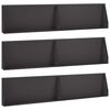 vidaXL Keerwand 6 st 100 x 12 x 50 cm Staal Zwart