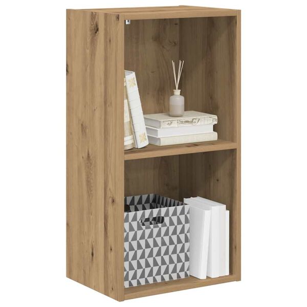 vidaXL Boekenkast 40x30x77 cm bewerkt hout artisanaal eikenkleurig