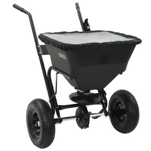 vidaXL Strooiwagen duwmodel 45 L 106x73x76 cm PVC en staal