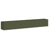 vidaXL Plantenbak 280x40x40 cm koudgewalst staal olijfgroen