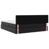vidaXL Opslag bed met matras met matras Zwart 160 x 200 cm Nep Leer
