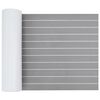 vidaXL Bootmat Gestreept Lichtgrijs en wit. 240 x 60 cm EVA